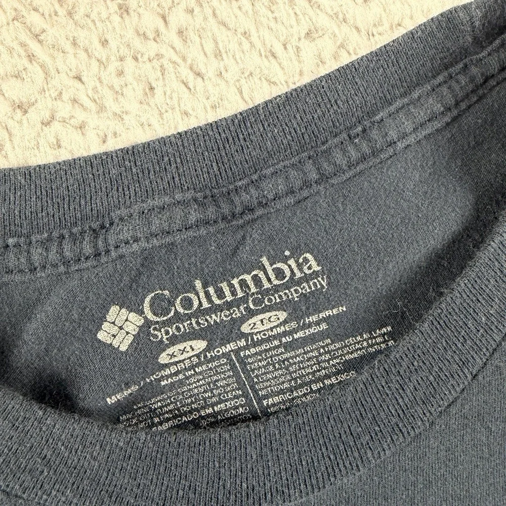 Columbia T Shirt Bundle Lot of 2 Mens 2x XXL Green Black Back Graphic Outdoors - Picture 10 of 13